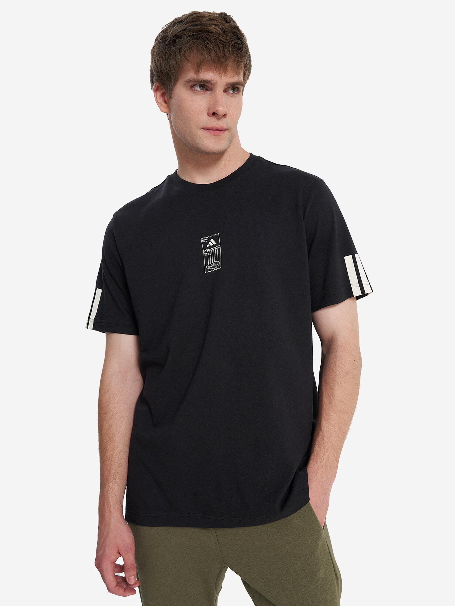 Футболка adidas, 1 шт., размер XL, черный