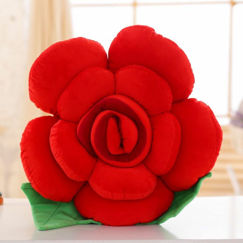 Modern roseshaped flower pillows cushion decorative lumbar pillow for home and office