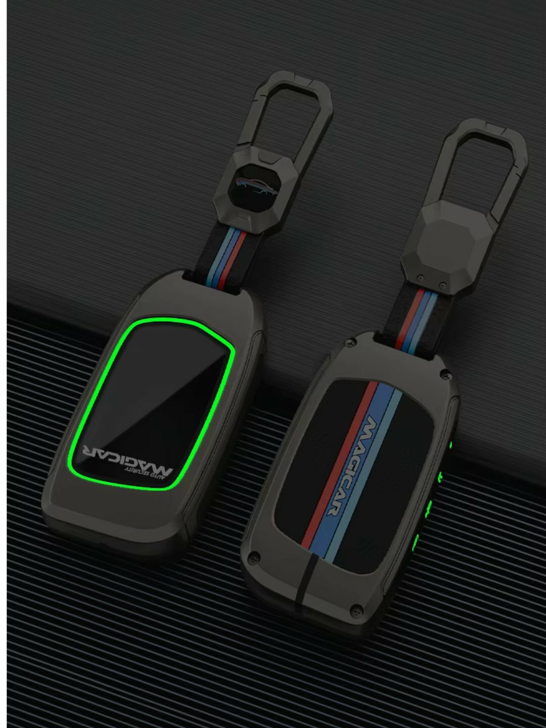 Чехол для автомобильного пульта, хромированный, в стиле металла. Magicar-101 — фото 1