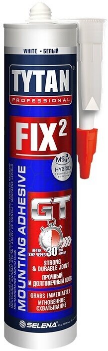 Титан Монтажный клей Fix2 GT (290мл). 6шт.