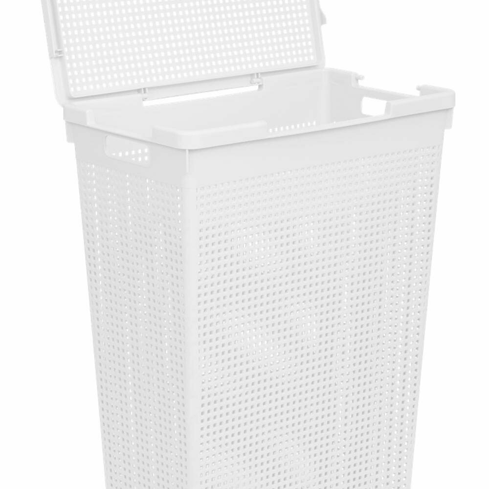 Корзина для белья Виолет Лофт цвет белый — фото 1