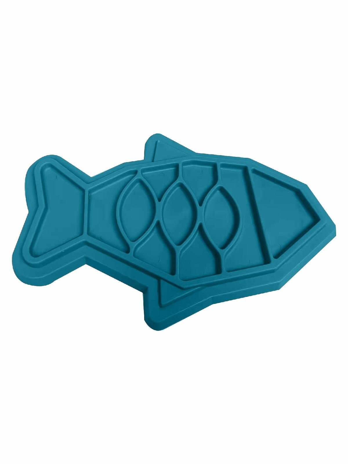 Кормушка для животных Кормушка для защиты от удушья в форме рыбы-синий-S