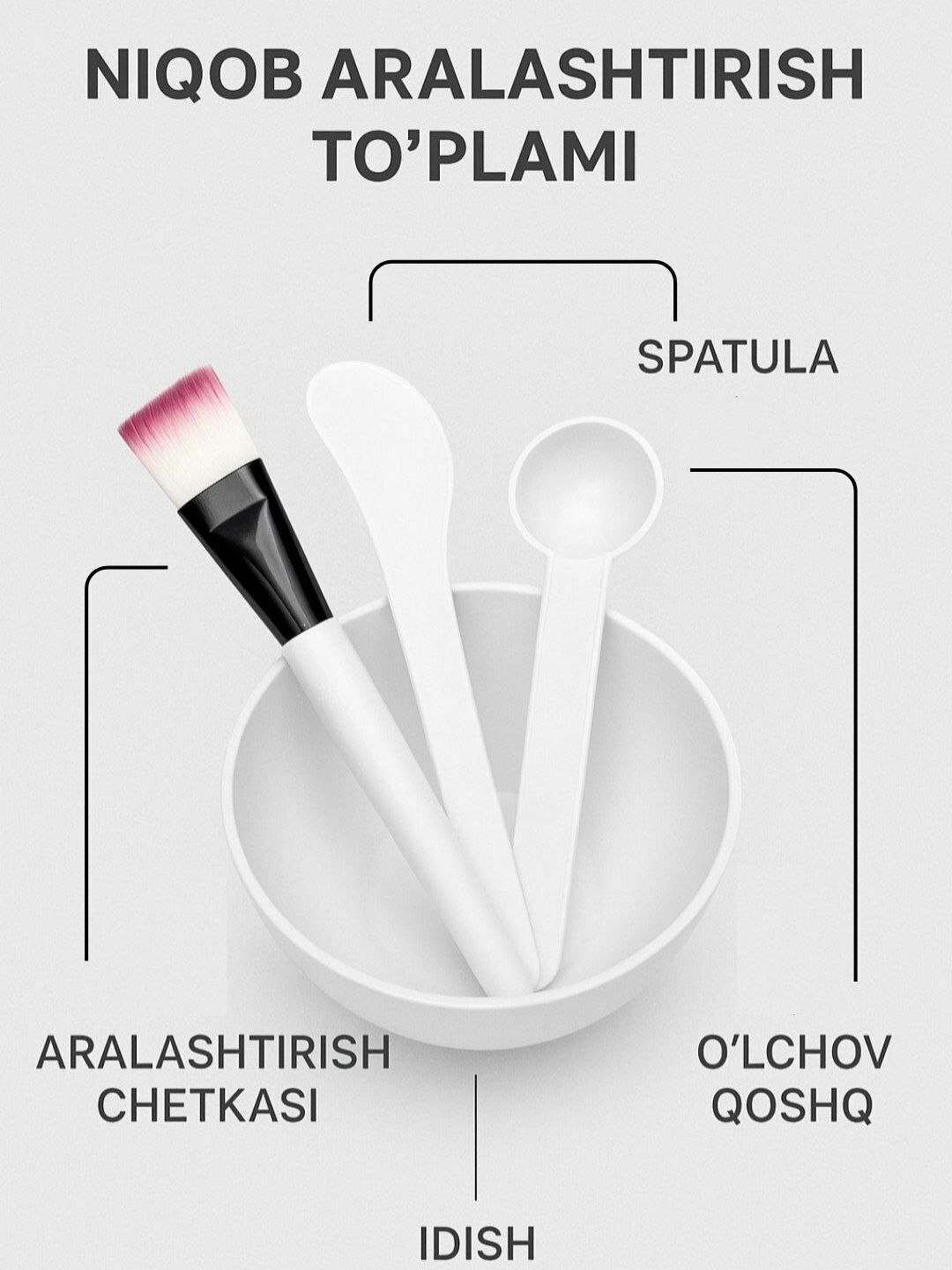 Наборы для приготовления годовых масок - набор из 4 шт. 150мл — фото 1