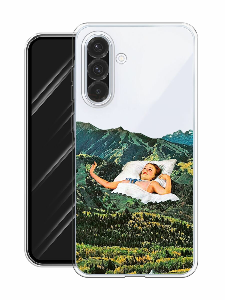 Чехол на Samsung Galaxy A36 5G / Самсунг A36 5G с принтом Good morning, my darling, прозрачный — фото 1