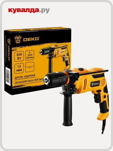 Изображение товара Дрель ударная сетевая DEKO DKID650W (063-4085)
