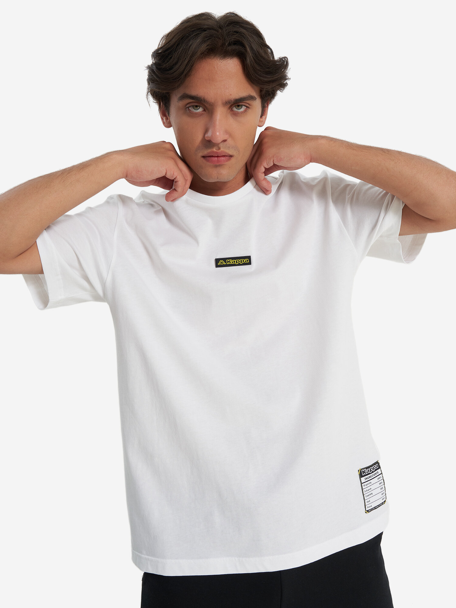 Футболка Kappa, размер 52-54, белый — фото 1