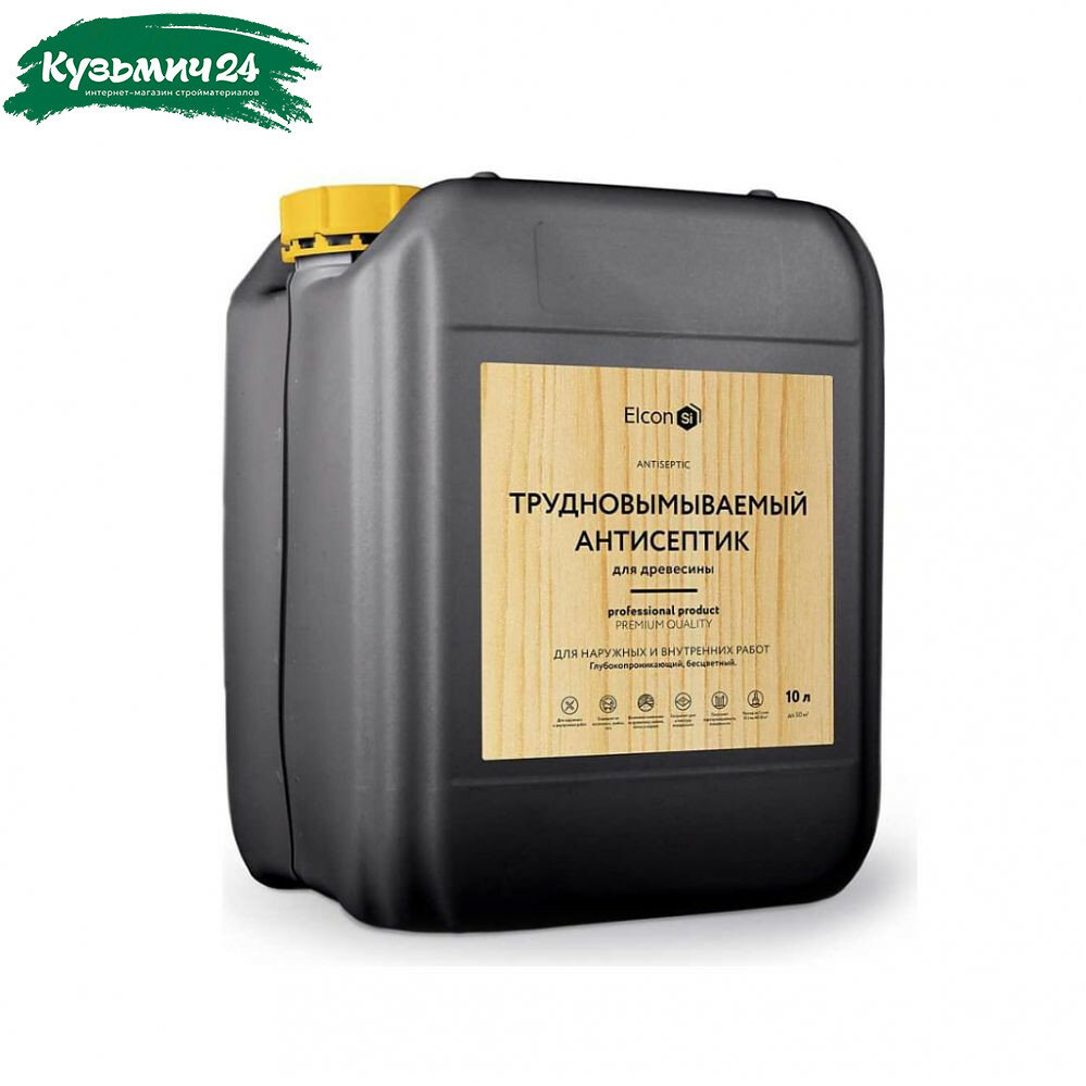 Антисептик Elcon для древесины трудновымываемый бесцветный 10 л