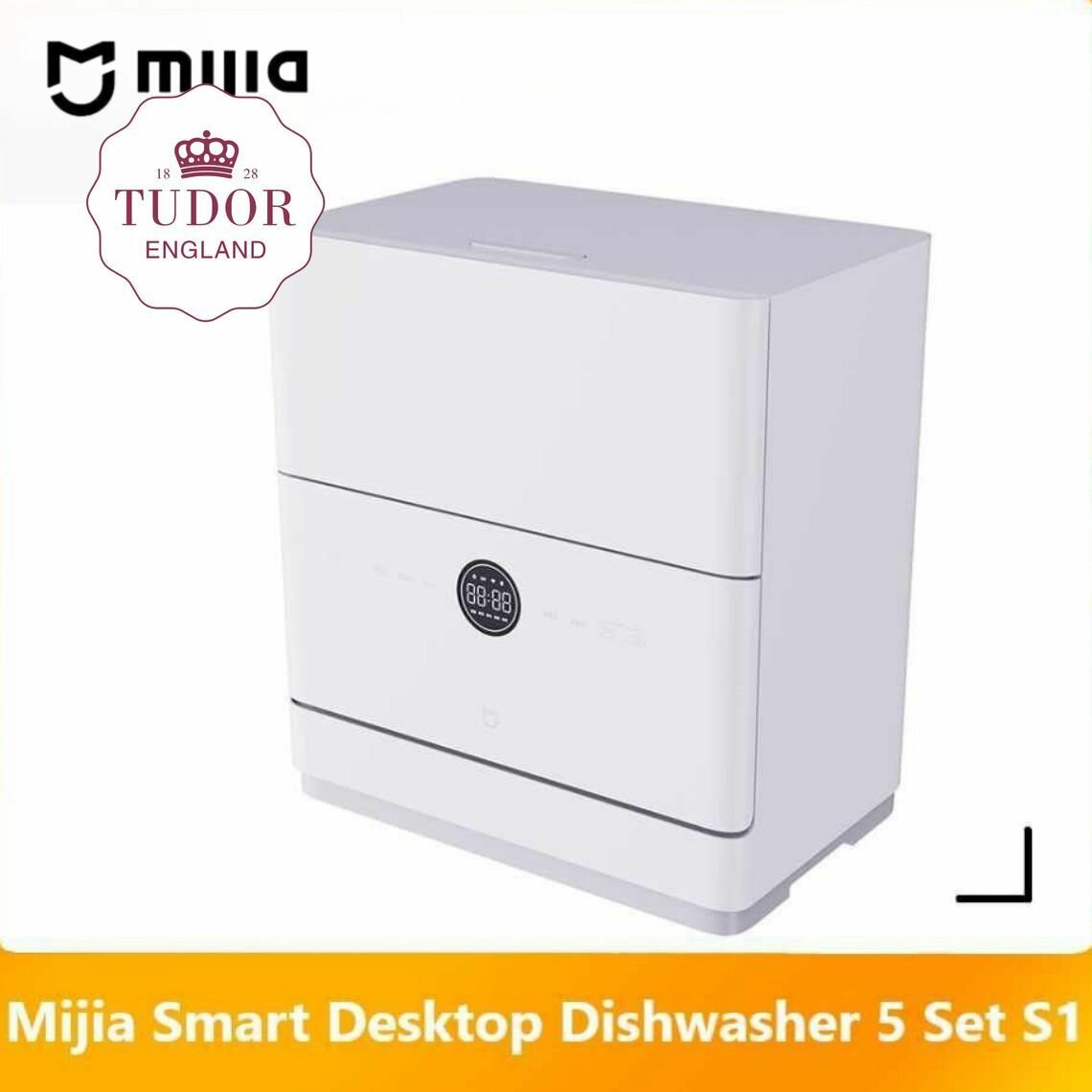 Xiaomi Посудомоечная машина S1 на 5 комплектов, настольная, с откидной дверцей, технология сушки PTC, мойка при 75, белый