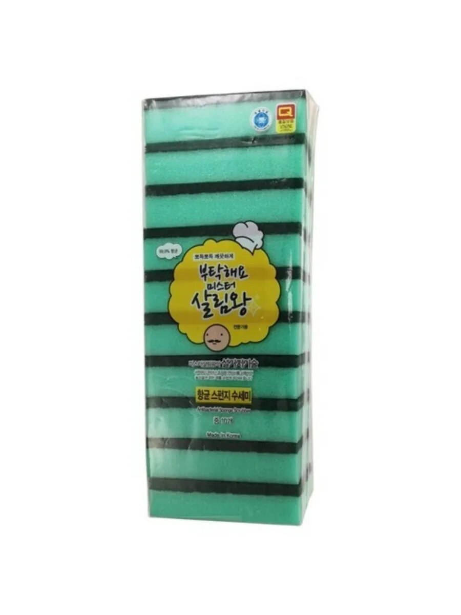 Губка для мытья посуды, двухслойная — фото 1