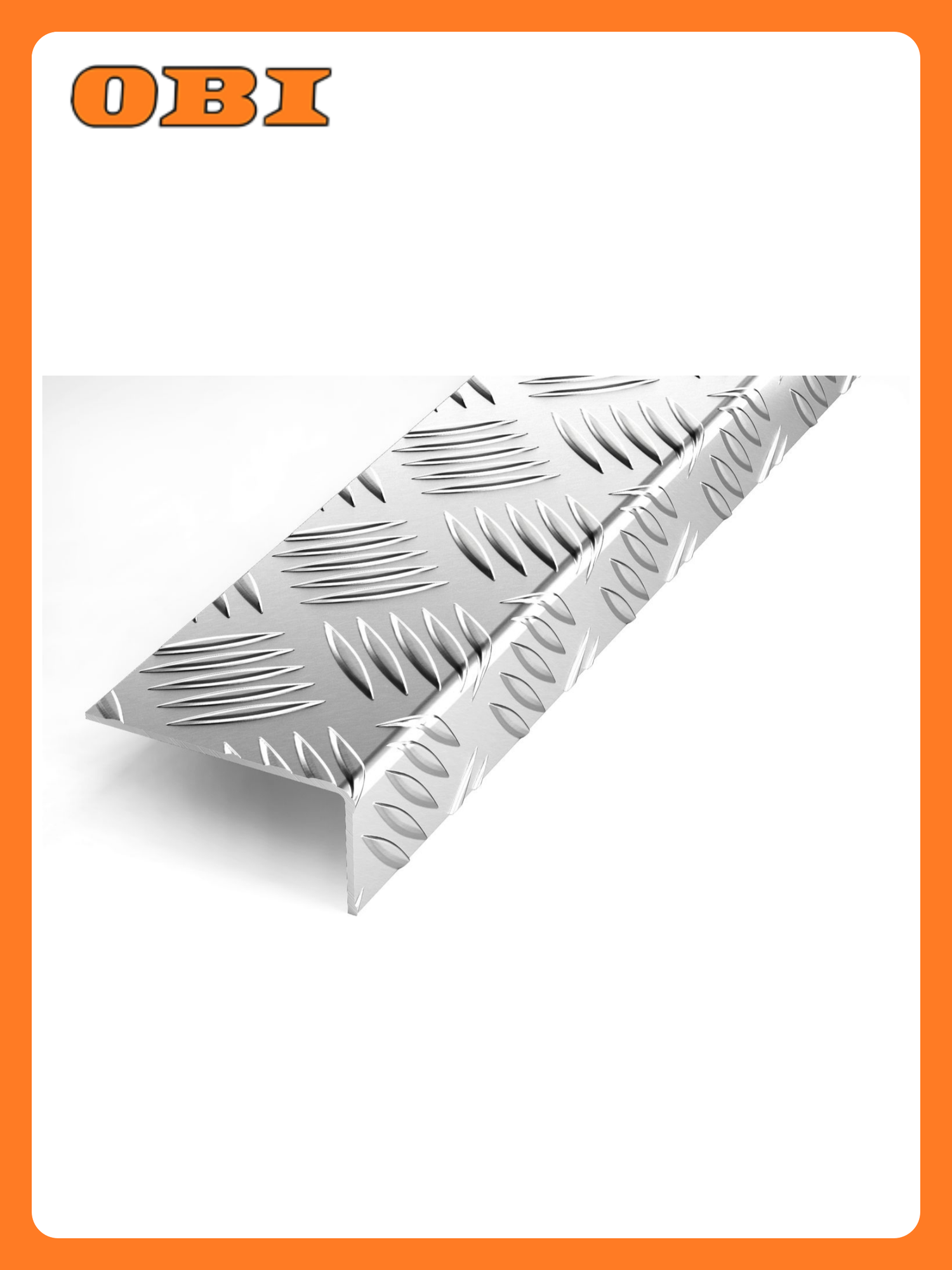 Уголок разносторонний Лука рифленый серебристый 2000х60х1.5 мм