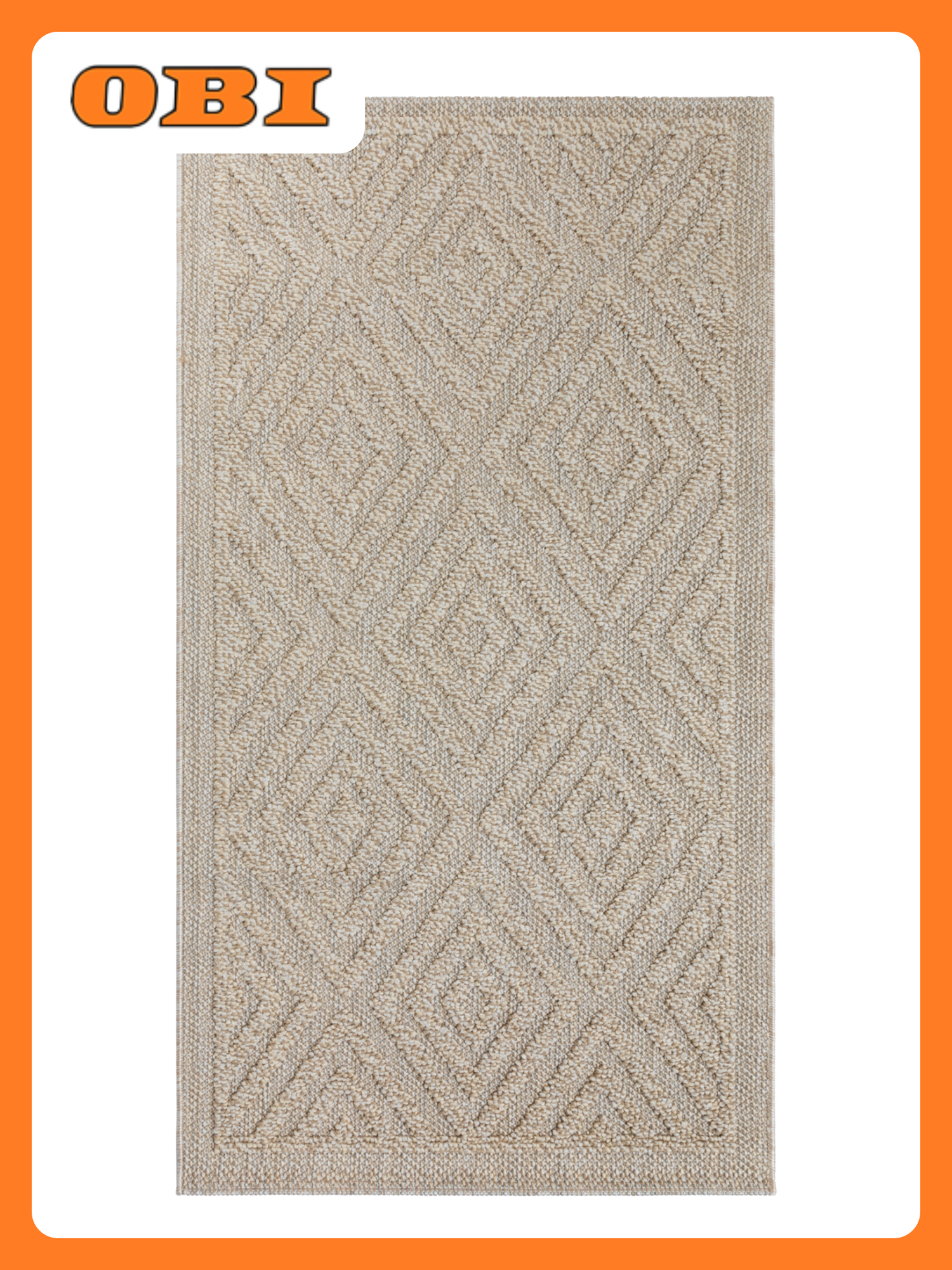 Ковер INESSA SS016 полипропилен 0.8x1.5 м высота ворса 7 мм