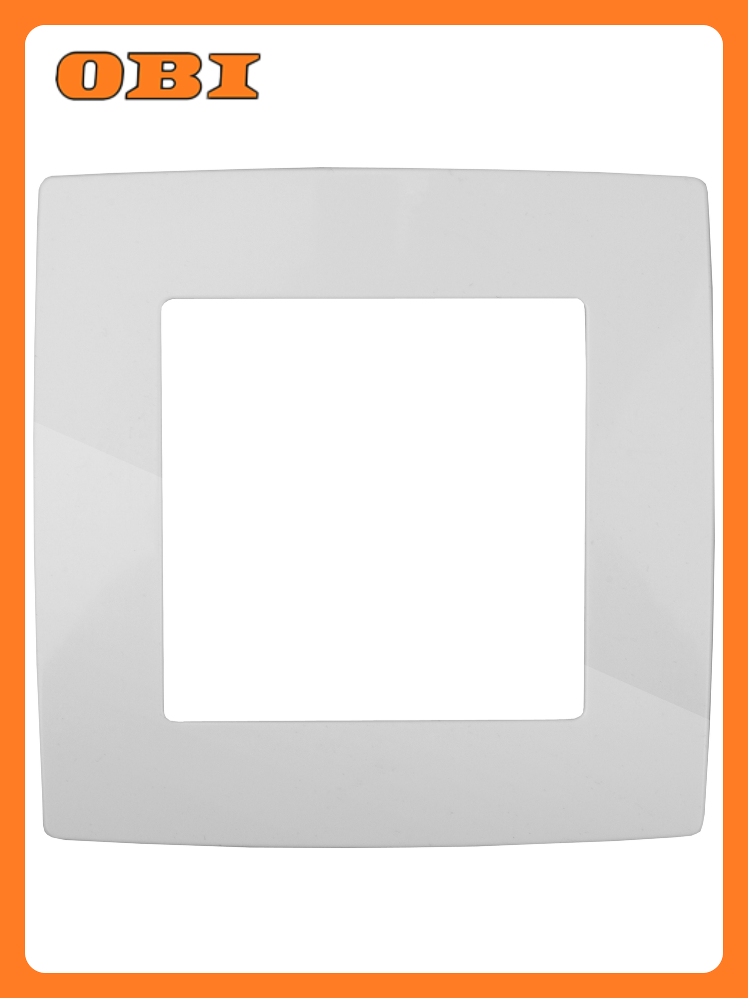 Рамка ЭРА 12-5001-01 для выключателей и розеток 1-постовая белая поликарбонат