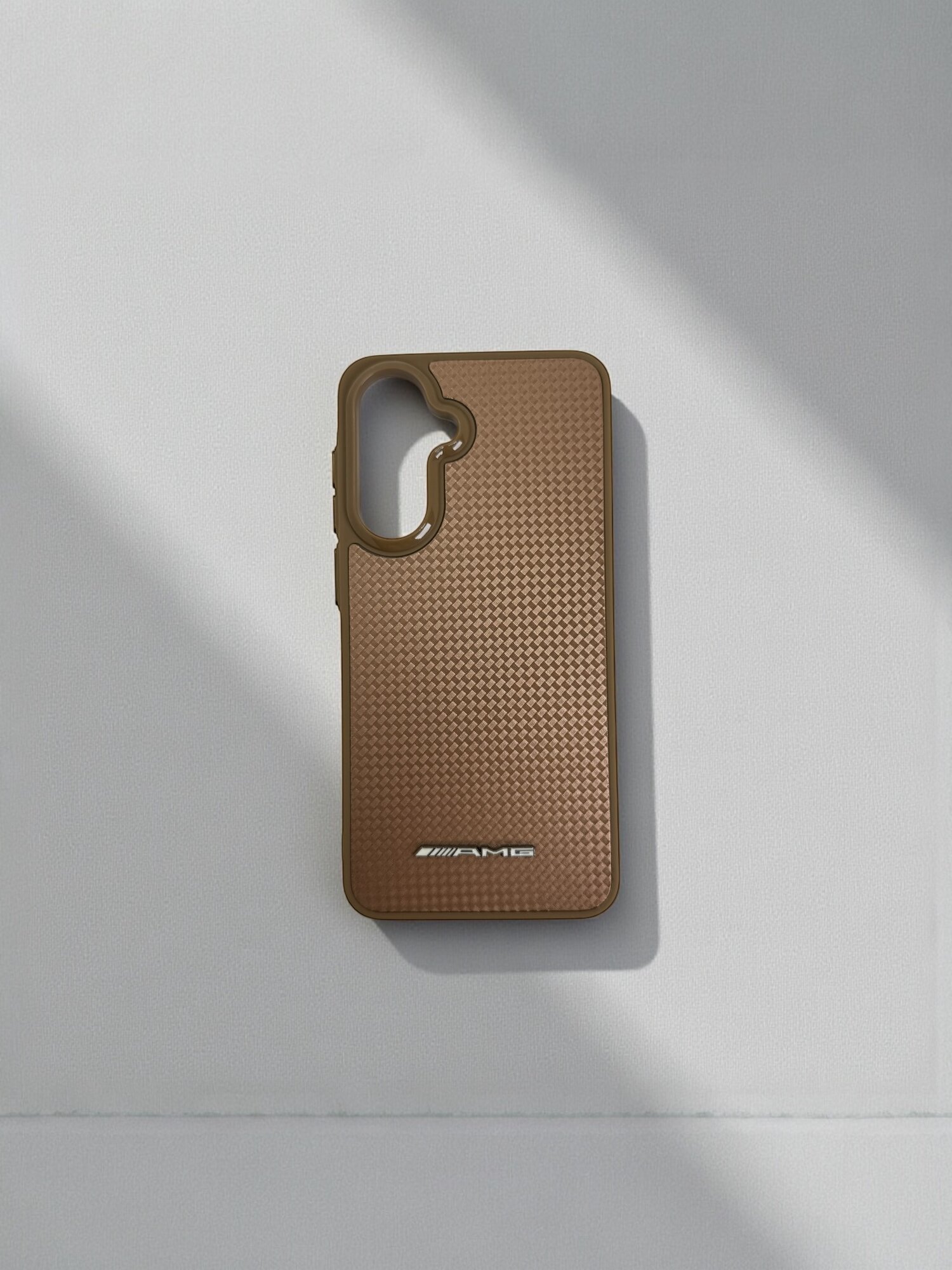 Чехол AMG для Samsung A56, карбоновая текстура, премиум противоударный