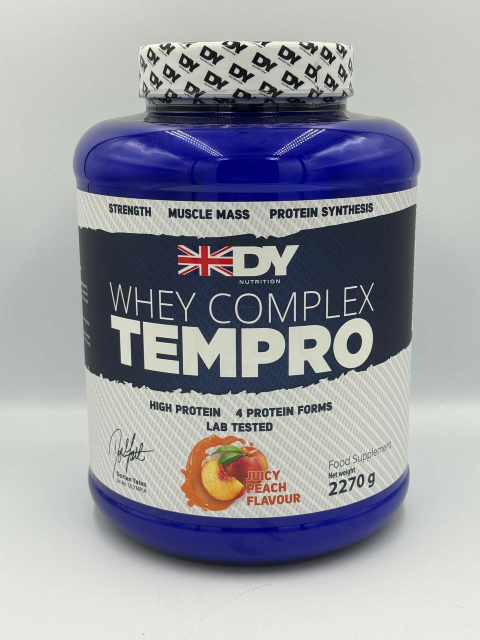 DY Whey complex TEMPRO 2,3kg вкус персиковый сок протеин для мыщц — фото 1