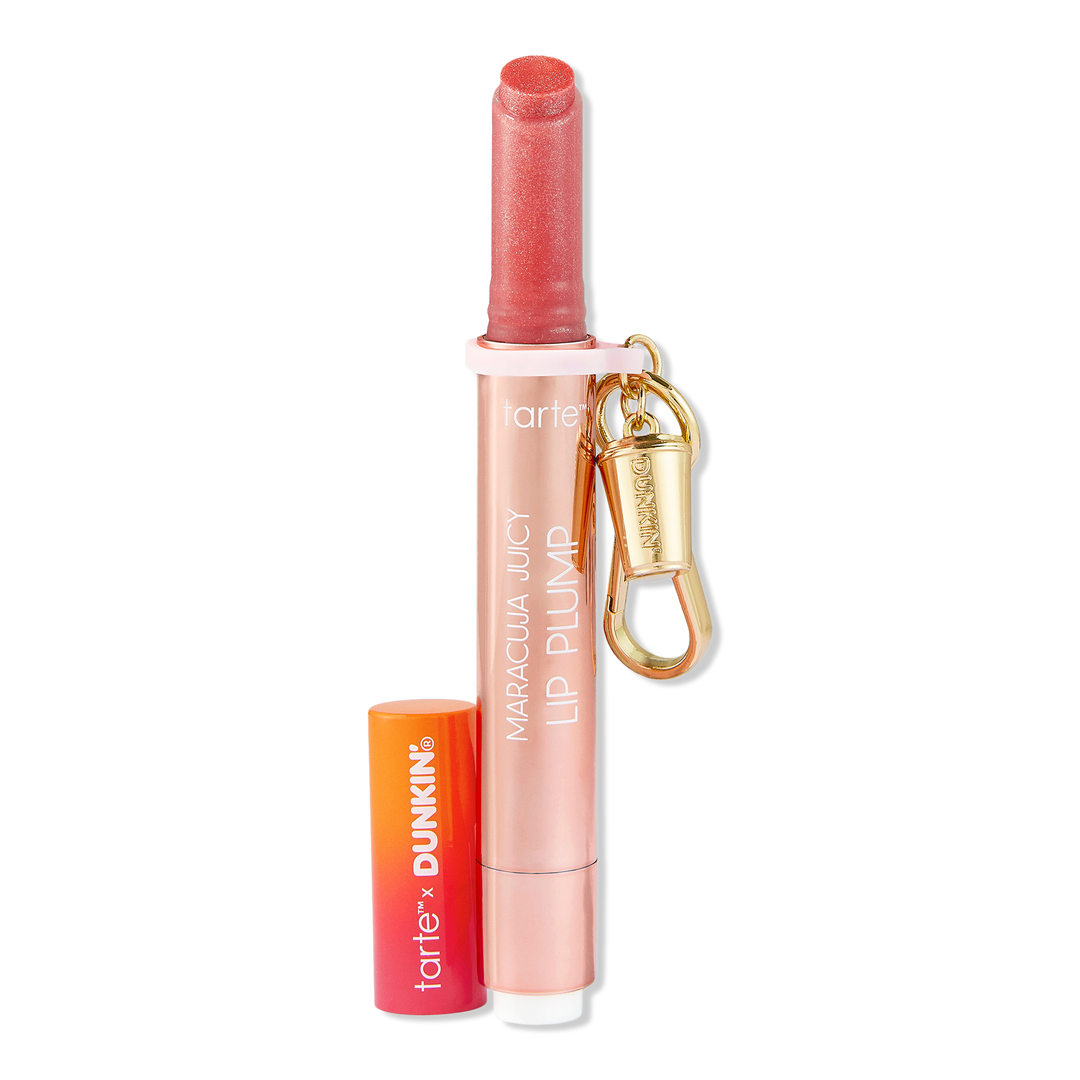 Tarte x Dunkin' maracuja juicy shimmer glass lip plump + брелок-кофе в подарок