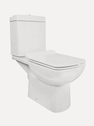 Изображение товара Унитаз напольный с бачком безободковый с быстросъемным сиденьем микролифт Creo Ceramique TO1003N+TO1002RS