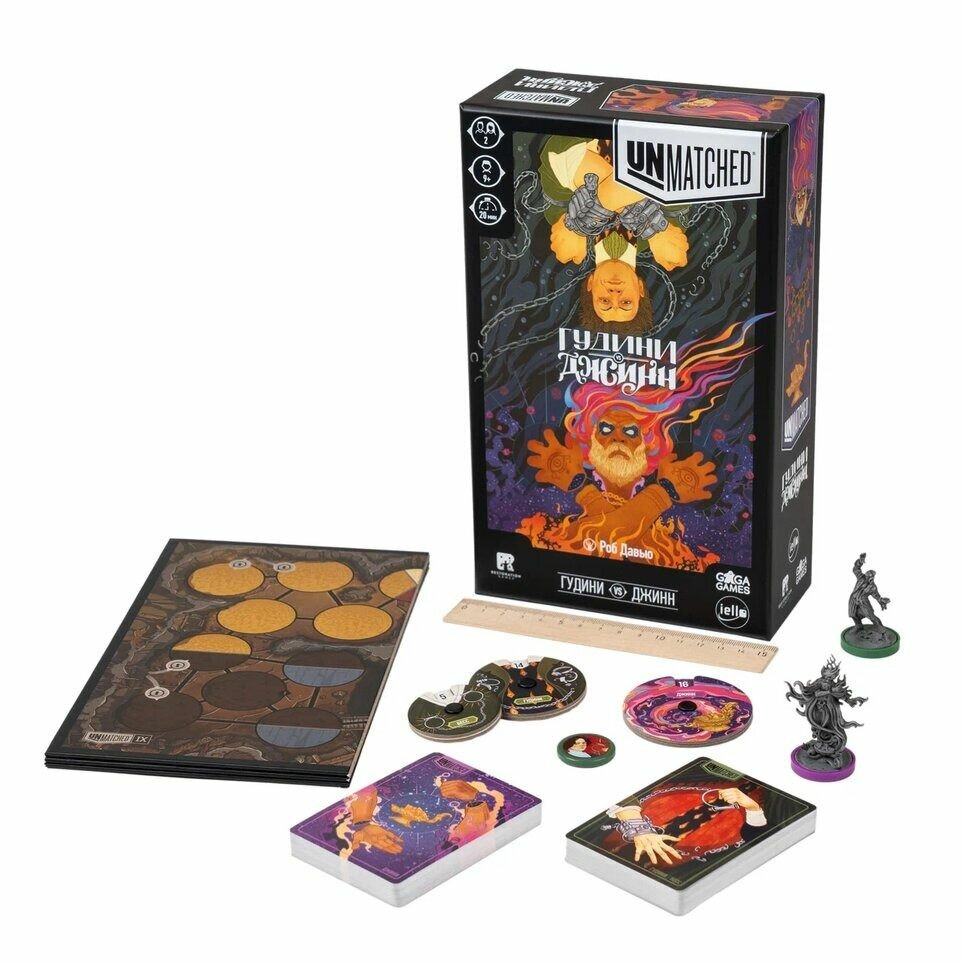 Настольная игра GaG Games Unmatched. Гудини против Джинна, арт. GG358 — фото 1