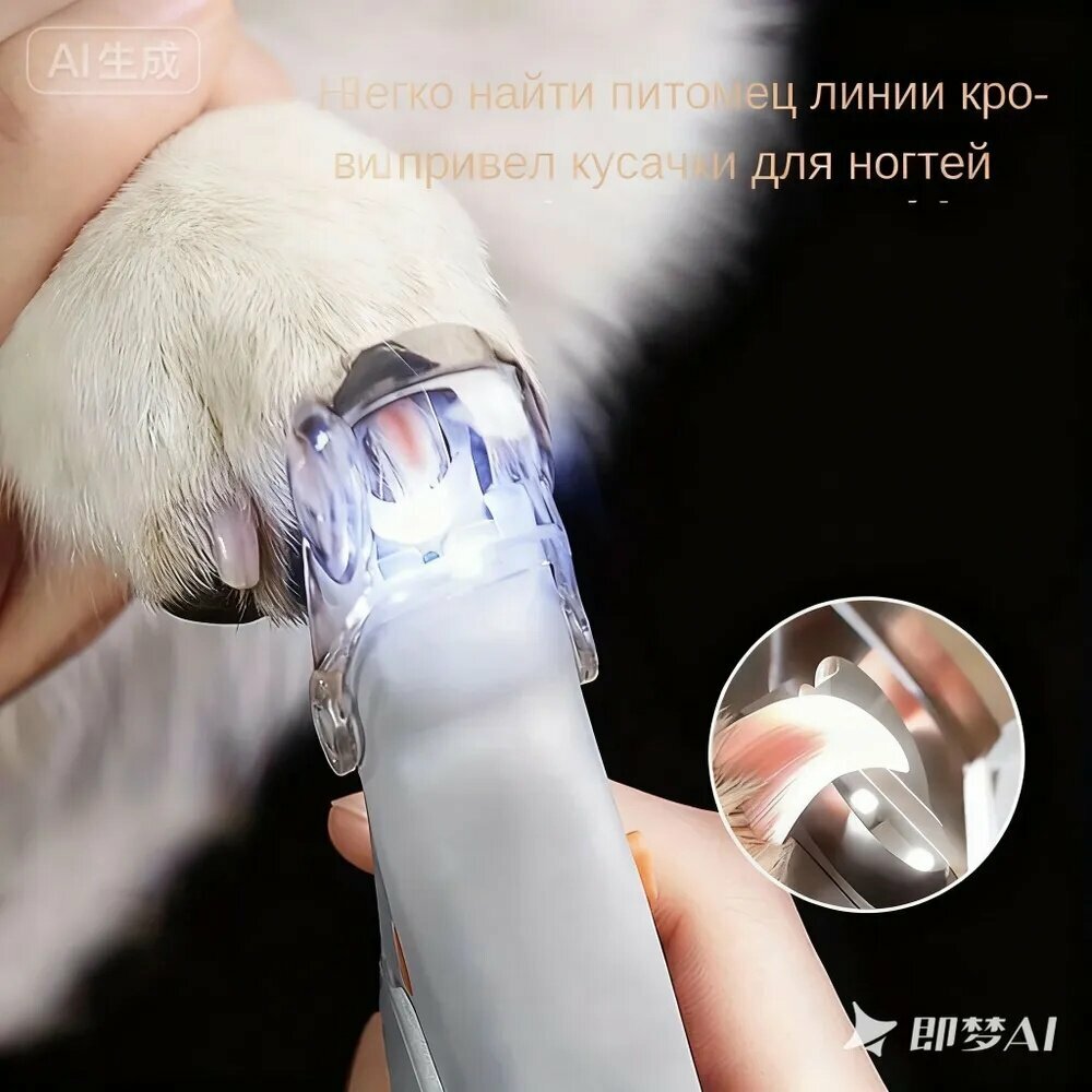 Светящиеся кусачки для ногтей домашних животных
