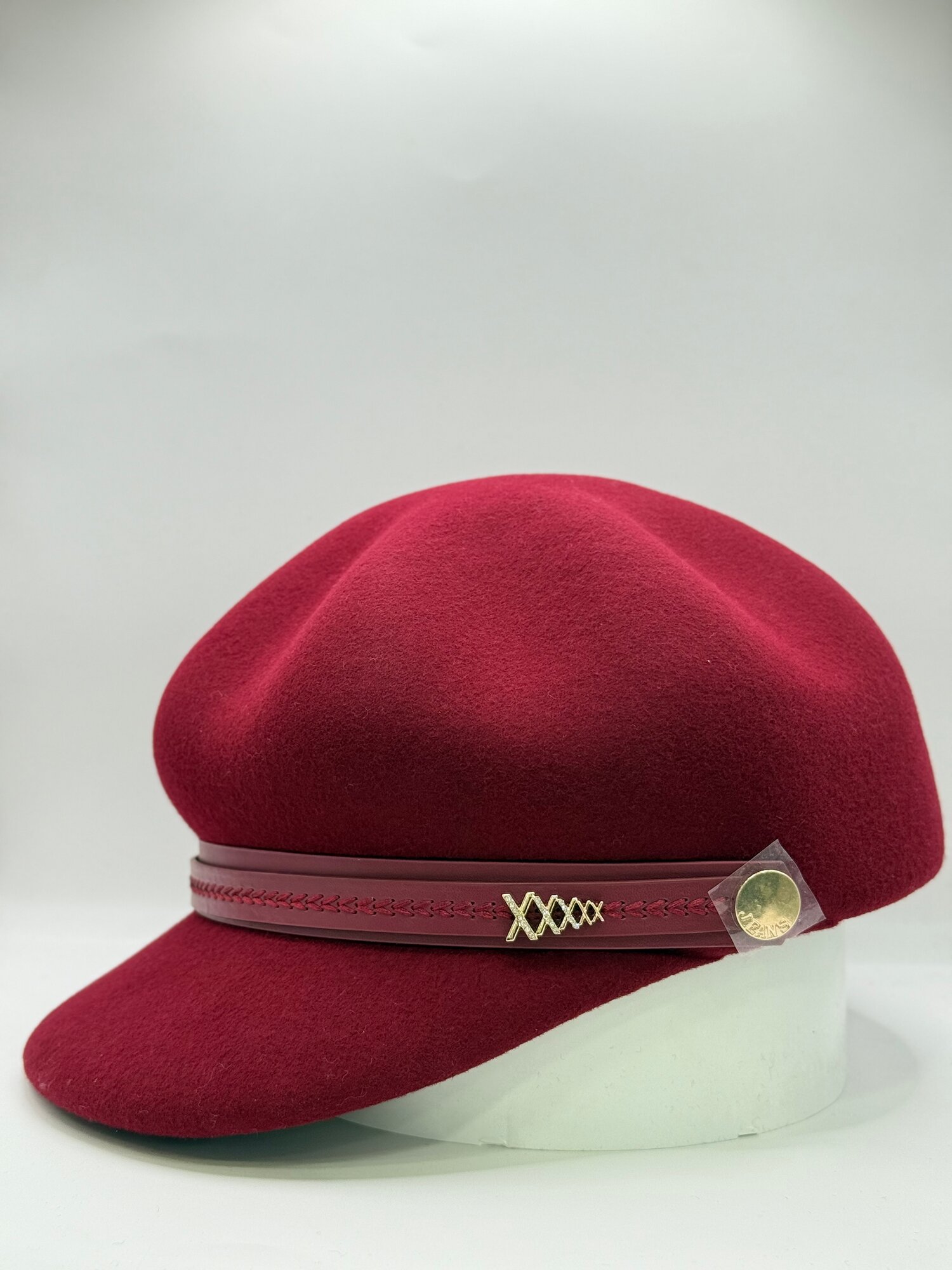 Кепка  шляпа для девочек и женщин, размер 58 ( универсальный ), бордовый — фото 1