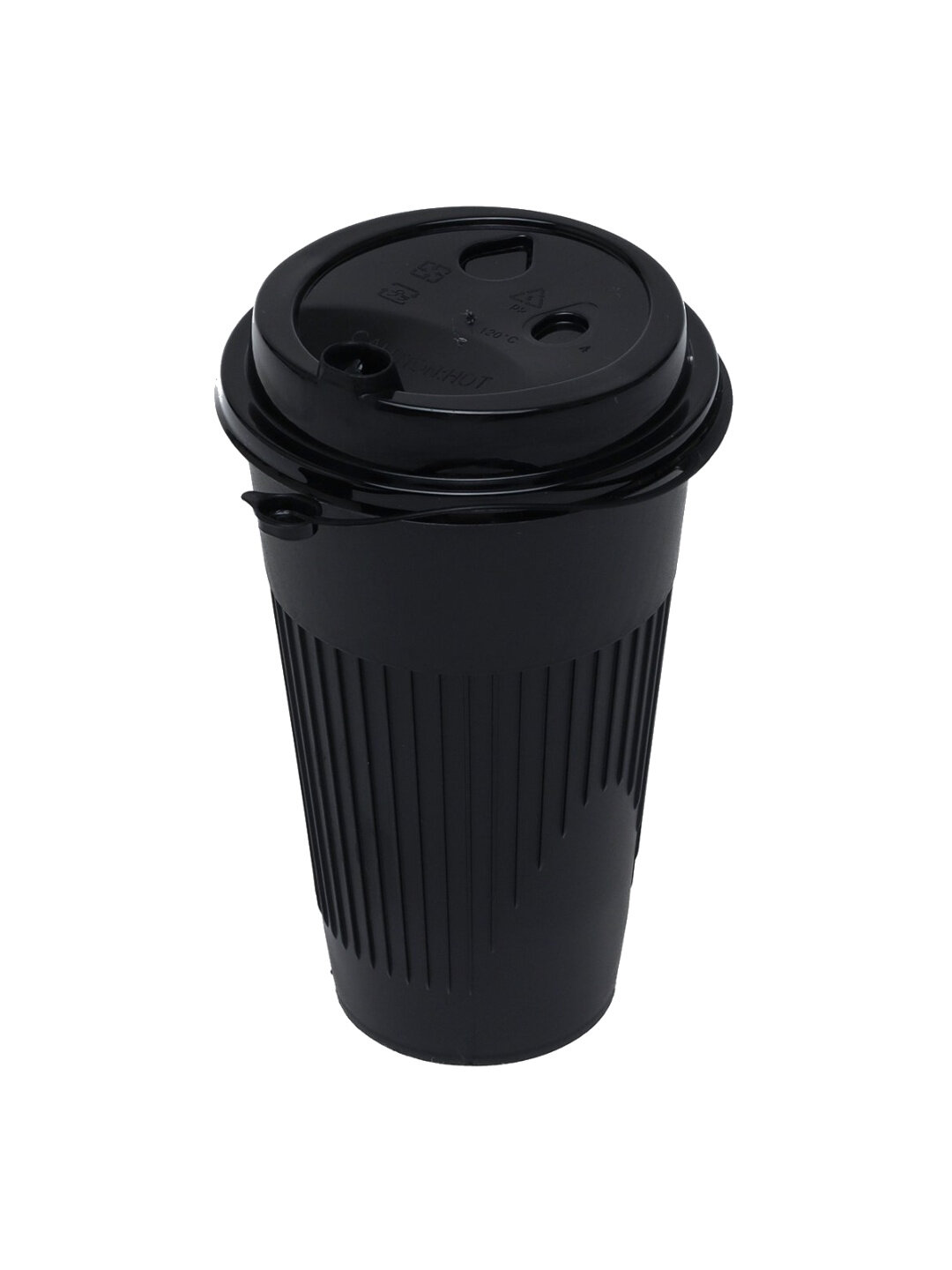 Стакан для горячих напитков с крышкой, 500 мл, (10 штук) прочный одноразовый стакан