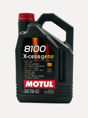 Изображение товара Масло моторное Motul 8100 X-cess gen2 SP 5W-40, 4 литра, синтетическое