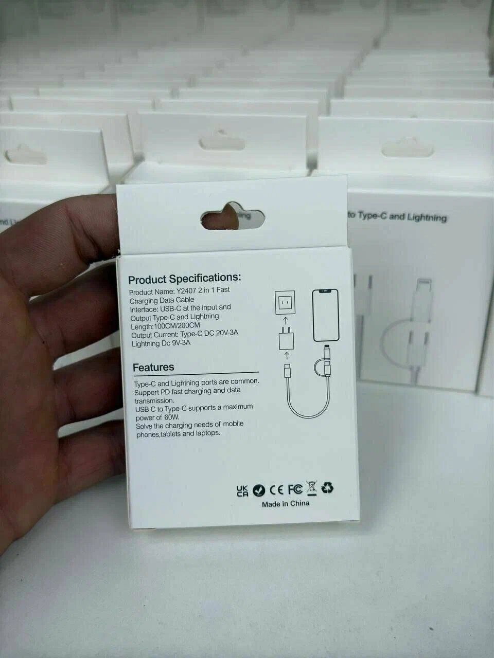 Кабель USB-C to Lightning для быстрой зарядки и передачи данных iPhone и iPad — фото 1