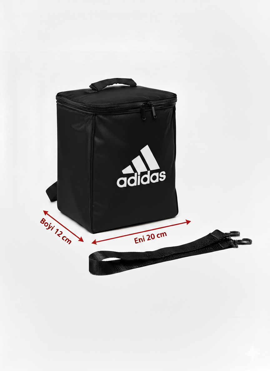 Сумка-рюкзак  Adidas, фактура рельефная, гладкая, чeрный — фото 1