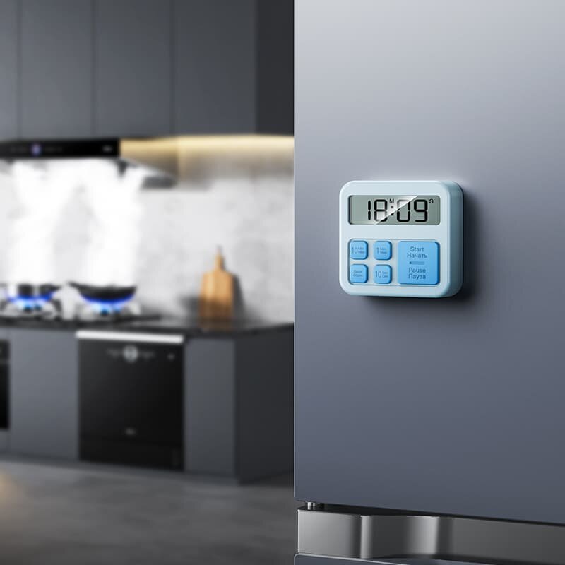 Электронный таймер HOCO HX43, голубой, магнитный, с подставкой