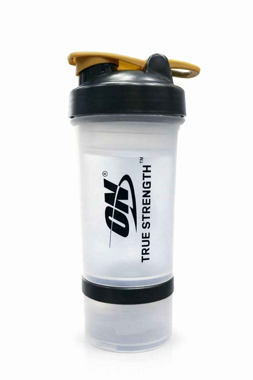 Шейкер Optimum Nutrition 500 мл с дополнительным контейнером для протеина и добавок