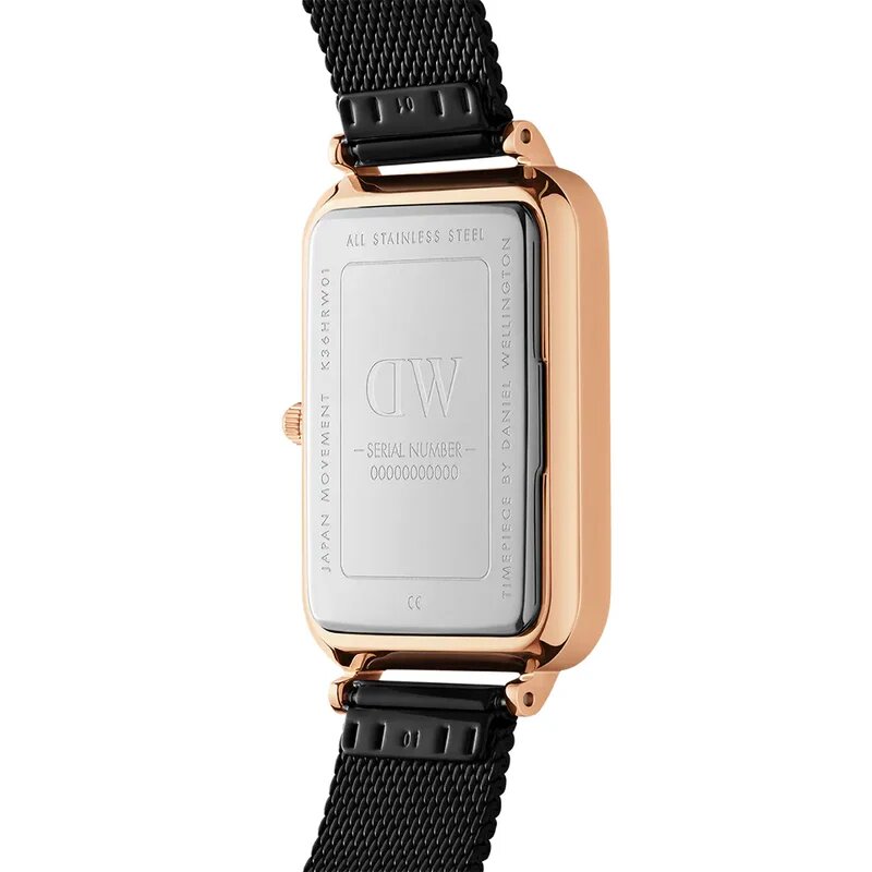 Наручные часы Daniel Wellington, черный, золотой — фото 1