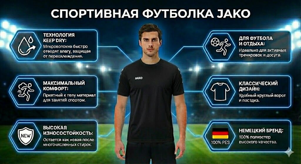 Футболка спортивная JAKO