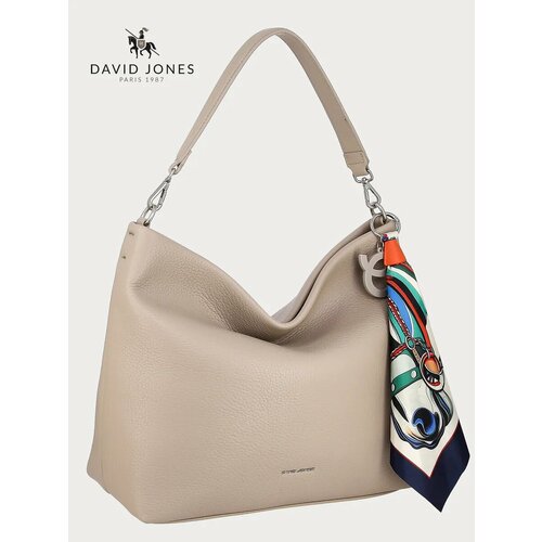 Сумка хобо DAVID JONES песочный 3523₽
