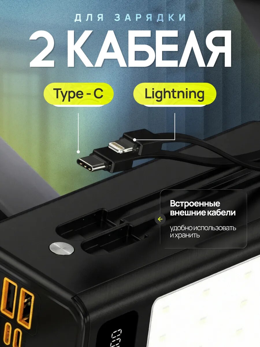 Портативный внешний аккумулятор повербанк 80000 mah — фото 1