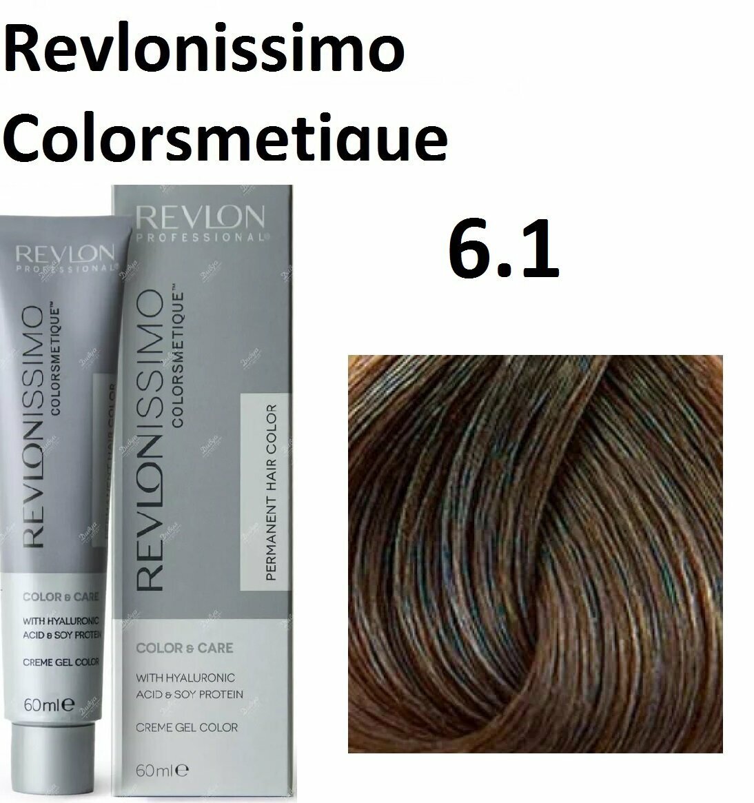 Revlon 6.1 Revlonissimo Colorsmetique Краска для волос Интенсивный пепельный темный блонд 60мл.