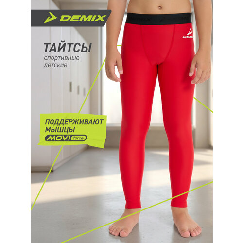 фото Тайтсы demix protect tight l y, размер 164-170, красный