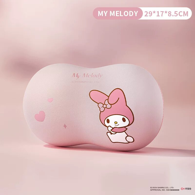Подушка-головомассажер My Melody для автомобиля с памятью формы, одиночная, комфорт для водителя, подарок к авто,