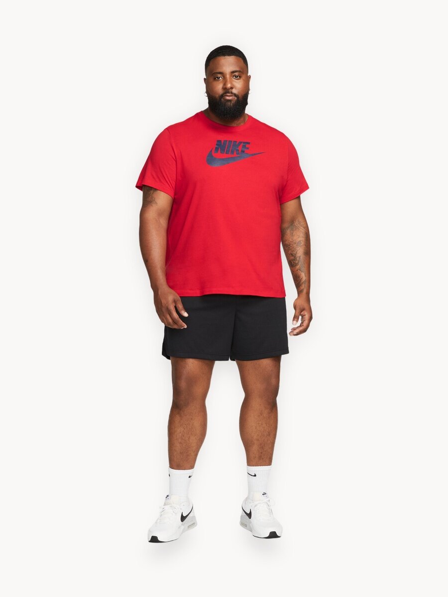 Футболка спортивная NIKE ICON FUTURA, размер M INT, красный