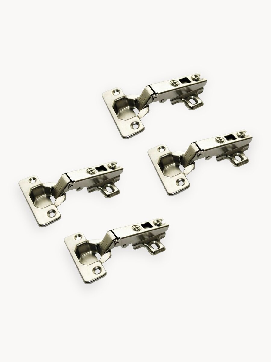 Петля мебельная накладная 110* MF-201А, Slide-on, без доводчика, комплект 4 шт