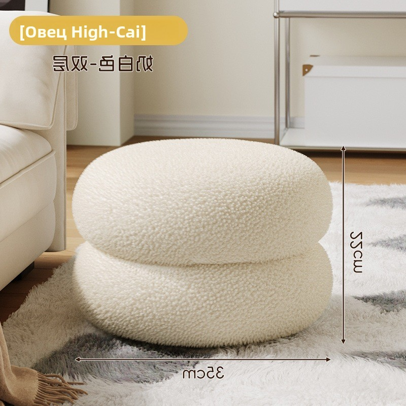 Пуф, Велюр искусственный, 35х35х22 см