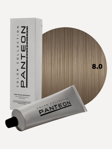 Изображение товара Стойкая крем краска для волос Пантеон Panteon 100 мл - PANTEON 8.0 Блондин
