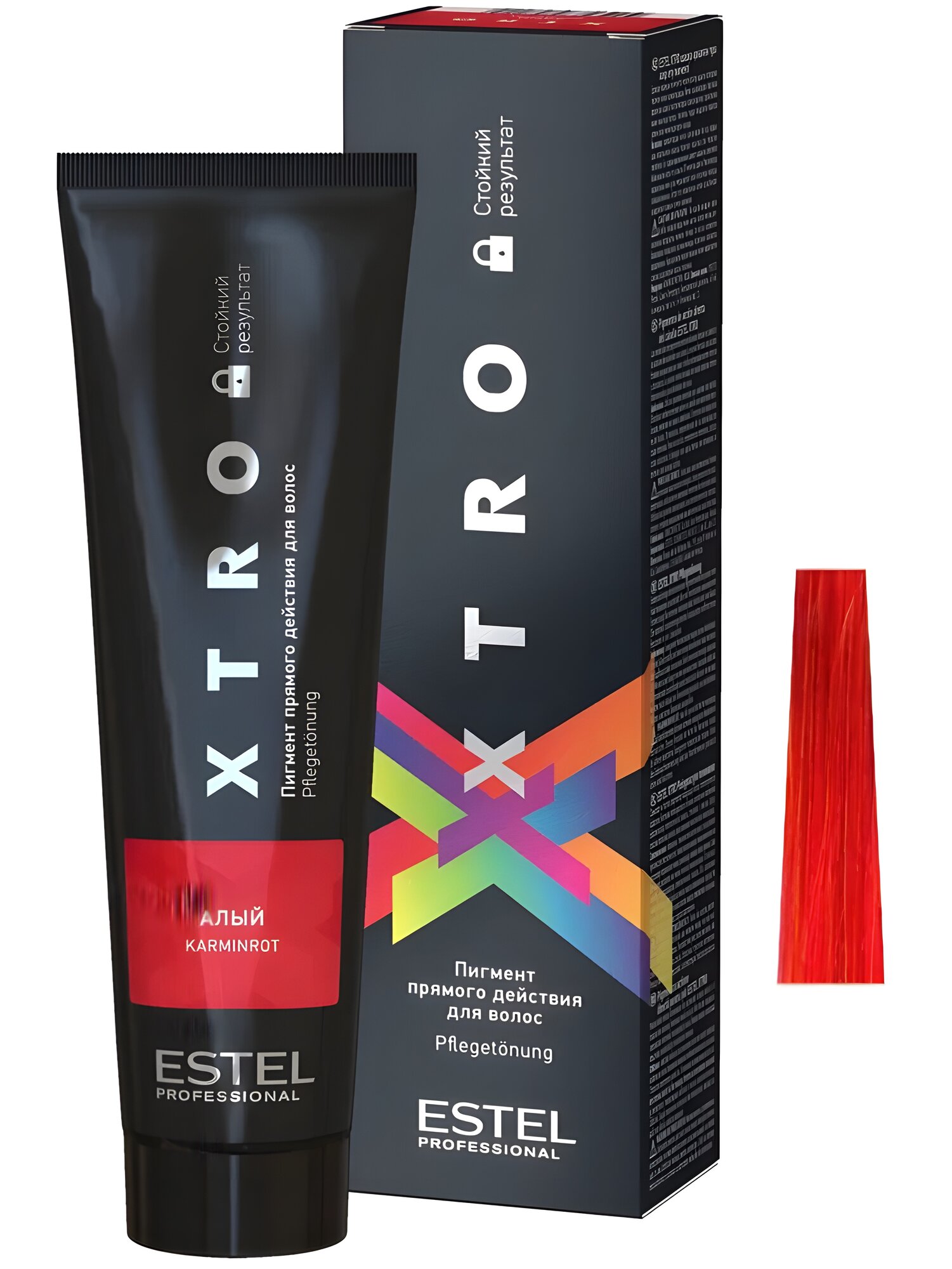 ESTEL / XTRO Black – Алый пигмент прямого действия для волос, 100мл, (арт: EX/NA)
