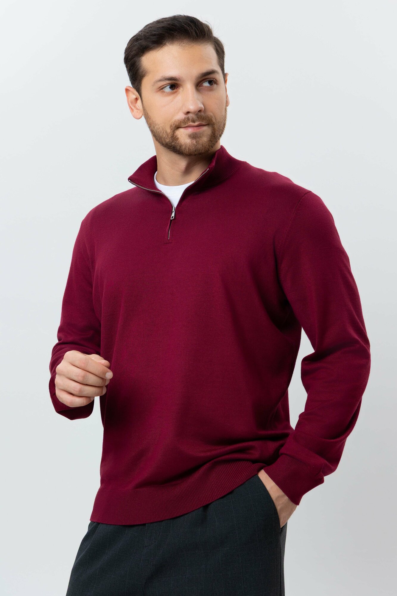 Джемпер TERRA PRO, размер 2XL, dark red