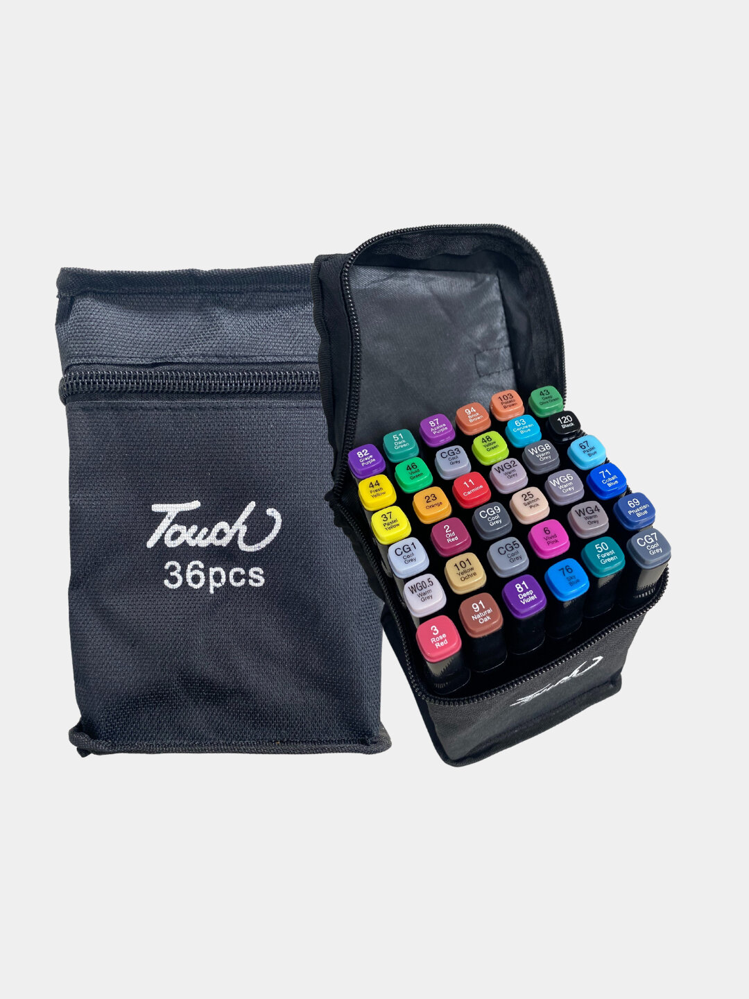 Набор фломастеров Touch для скетчинга, двухсторонние, спиртовая основа, 12 шт.