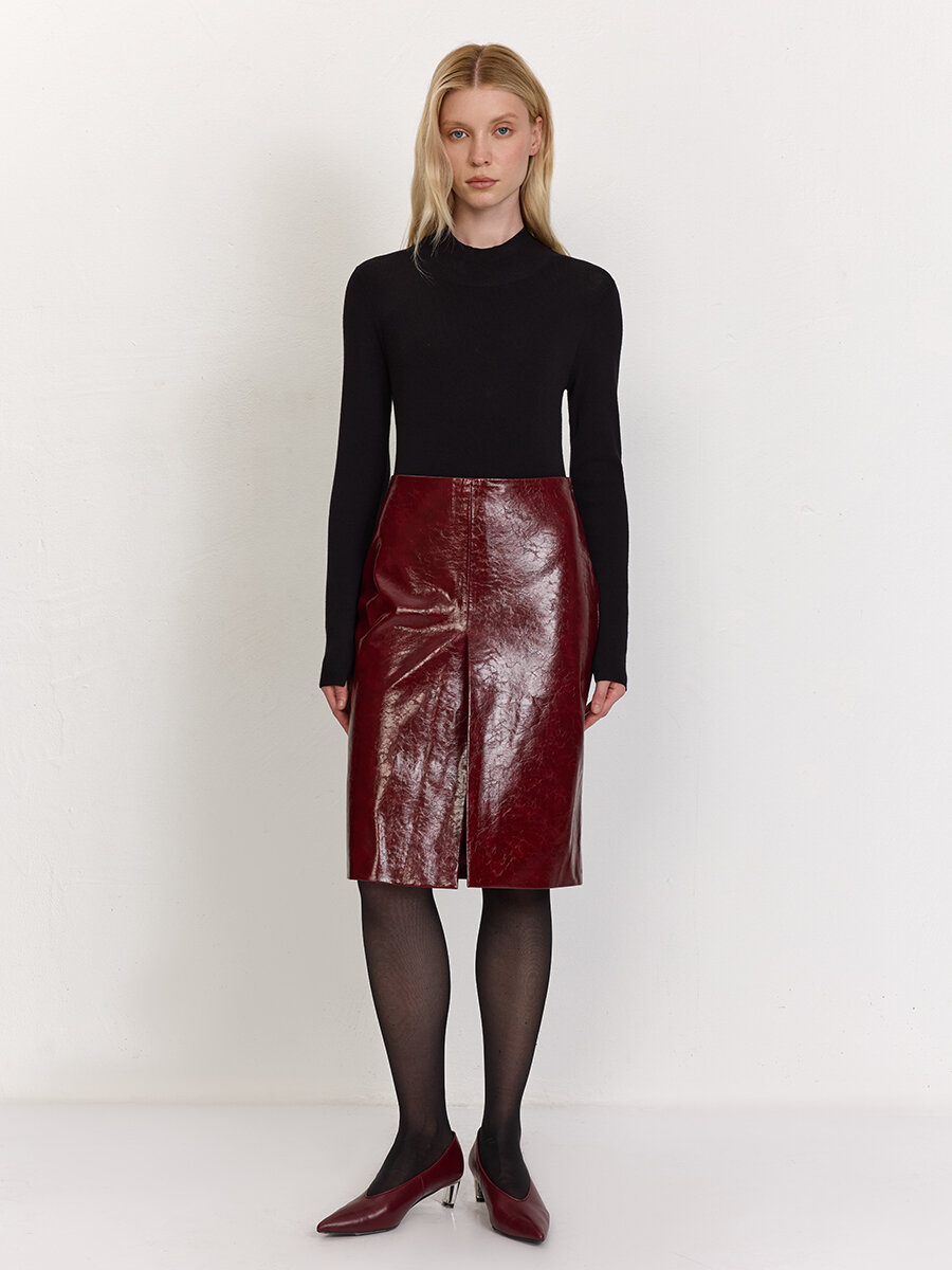 Юбка TOPTOP размер M бордовый