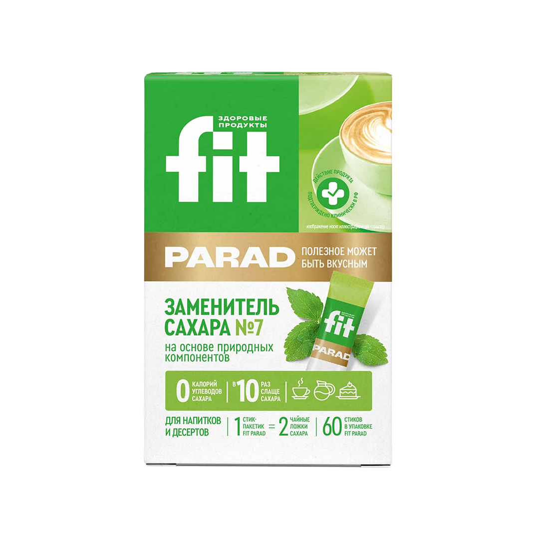 Сахарозаменитель на основе эритрита  Fit Parad    7  саше  60 шт