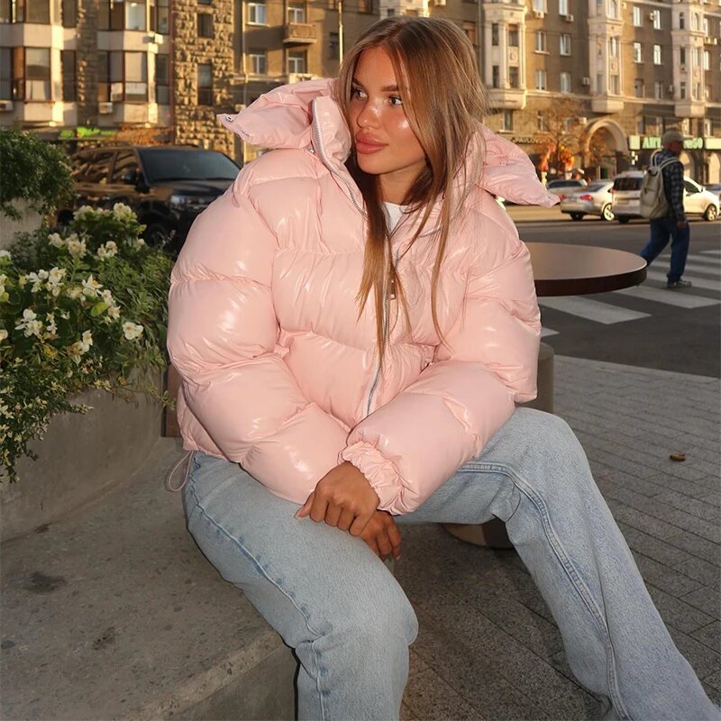 Пуховик HFWOMENFZ размер M розовый