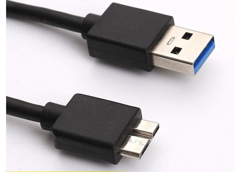 Кабель для HDD, USB-A, USB-B, 3.0, силиконовая оплётка, 30 см кабель для харда — фото 1