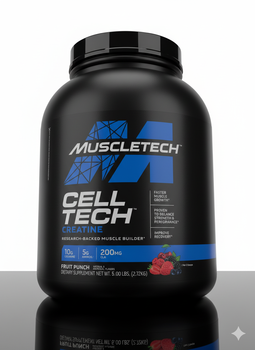 MuscleTech CELL TECH Creatine 2,7kg вкус Fruit Punch Креатин, углевод