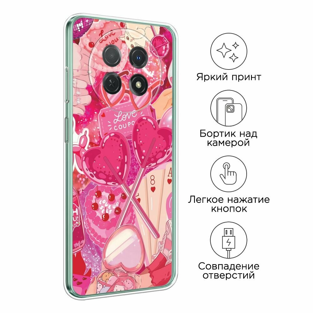 Чехол на Huawei Nova Y91 / Хуавей Нова Y91 с принтом "Love coupon - 14 февраля" — фото 1