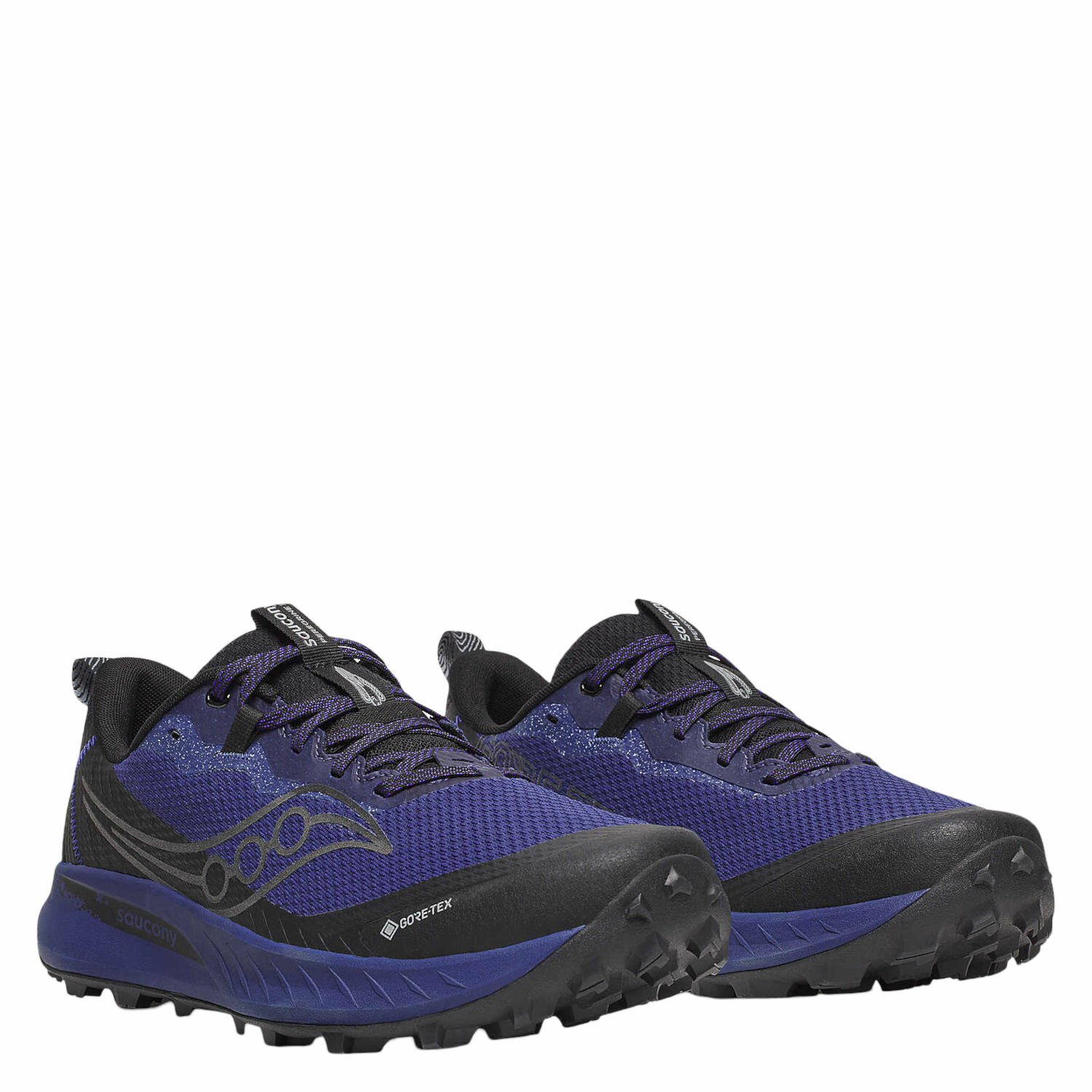 Кроссовки saucony Peregrine 15 GTX, размер 10.5 US, синий, черный — фото 1